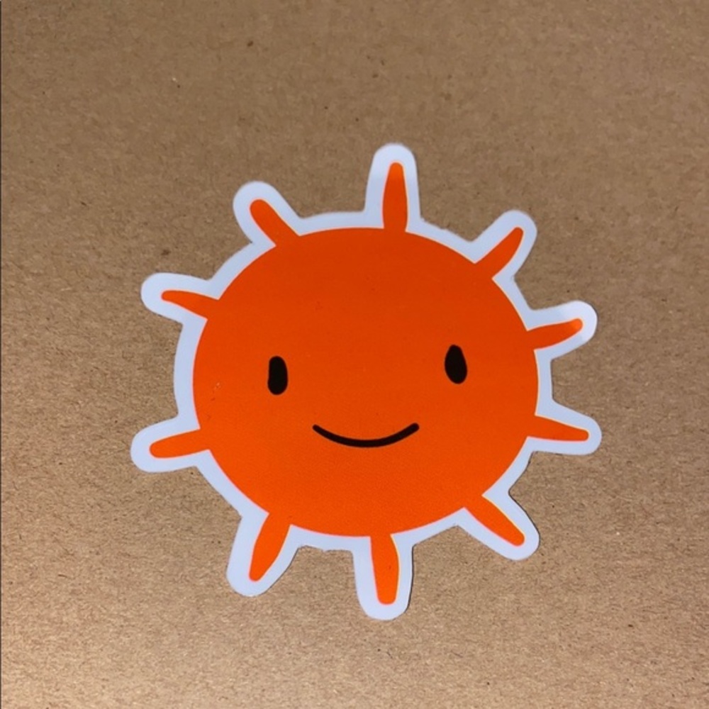 🌈20/$5🌈 Cute Orange Sun Sticker
